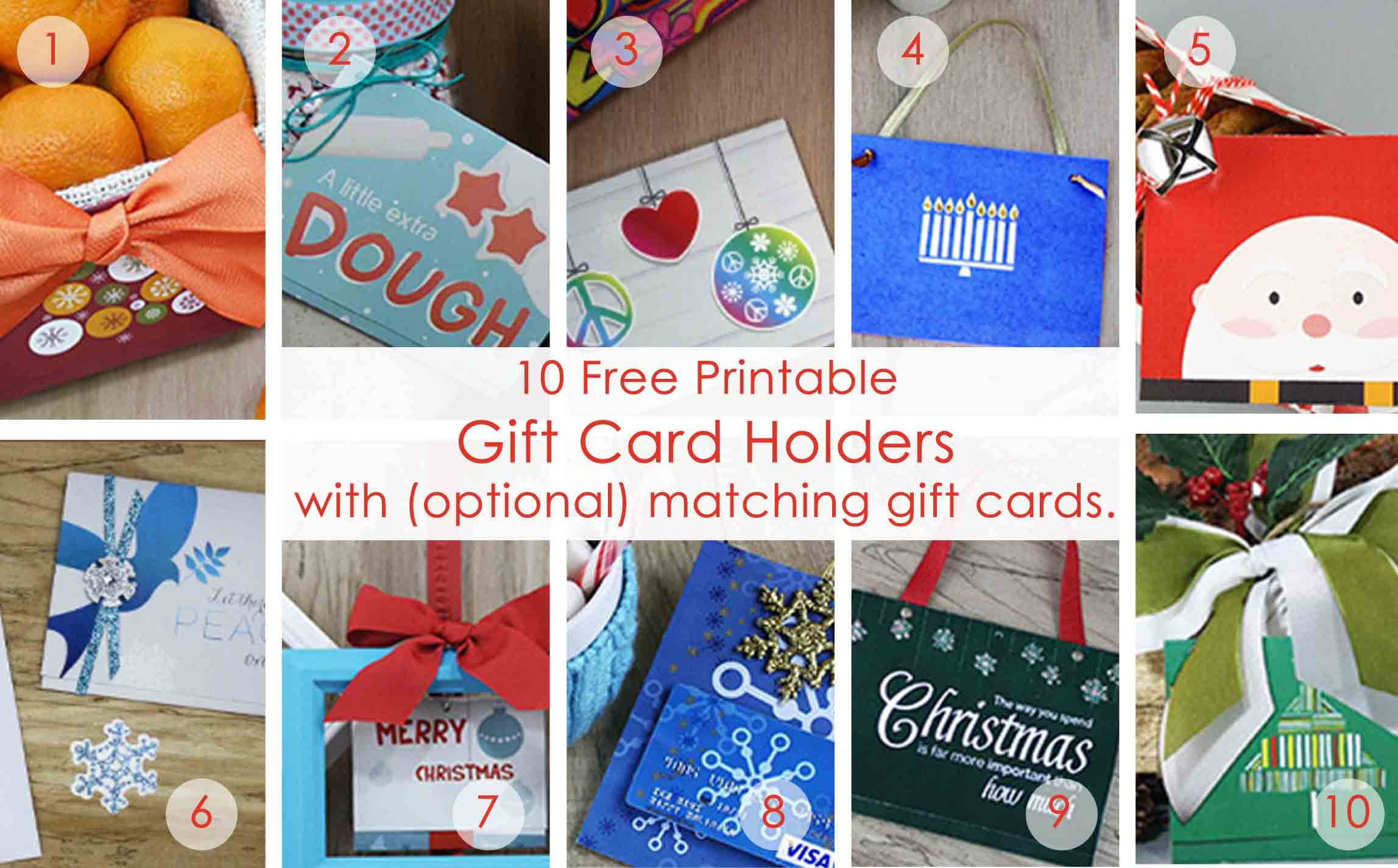 Over 50 Printable Gift Card Holders For The Holidays | Gcg - Make A Holiday Card For Free Printable