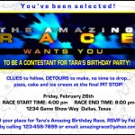 Paper Perfection: Free "amazing Race" Birthday Party Invitation   Blue&#039;s Clues Invitations Free Printable