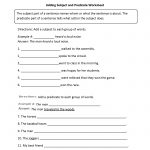 Parts Of A Sentence Worksheets | Englishlinx Board | Subject   Free Printable Subject Predicate Worksheets 2Nd Grade