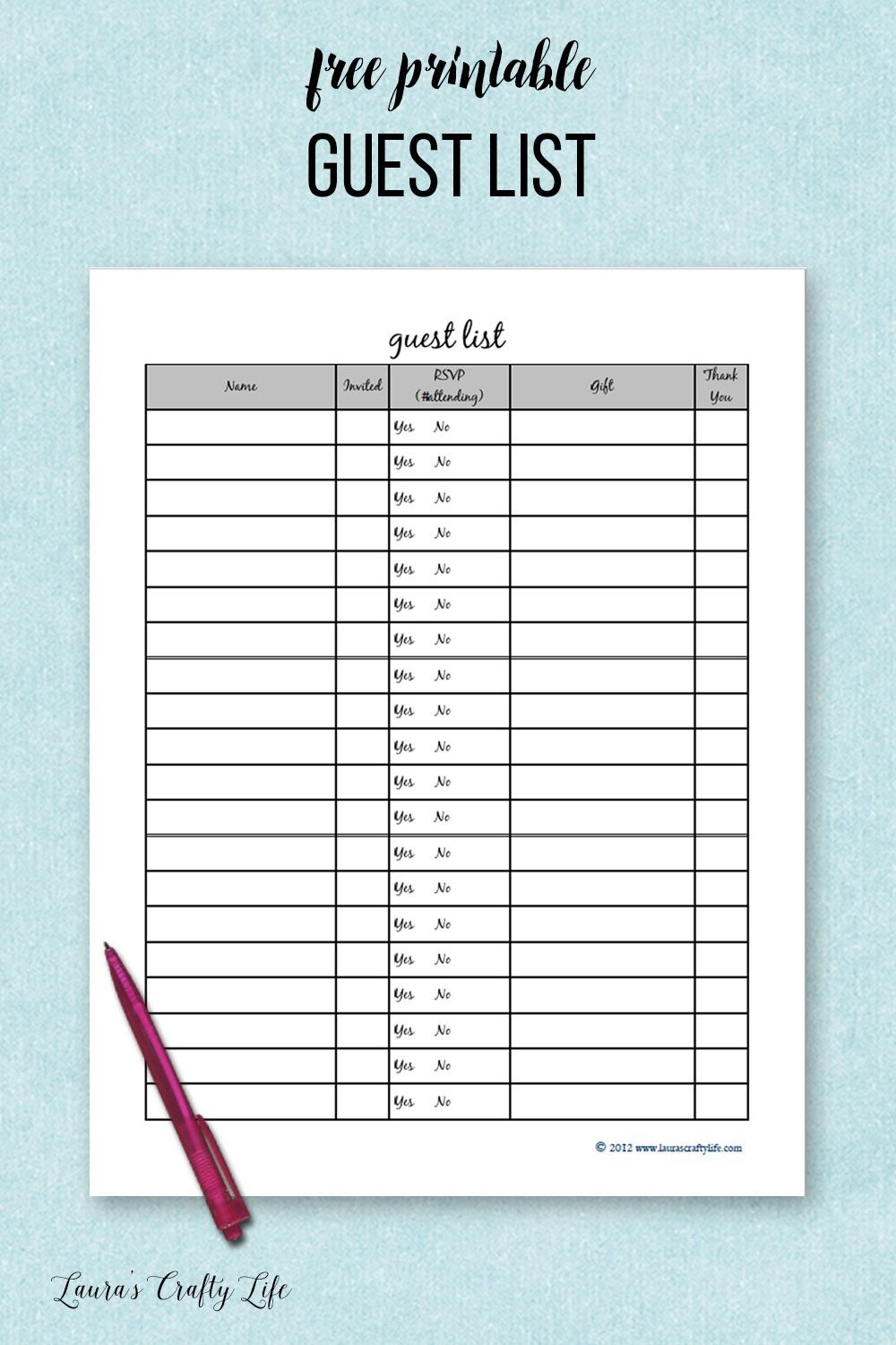 Party Planner Printable | Free Printables | Printable Planner, Party - Free Printable Rsvp