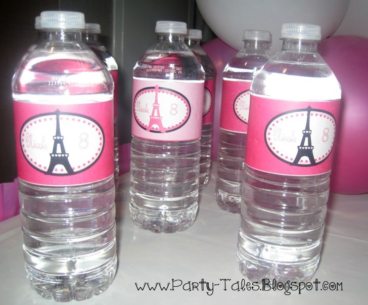 Free Printable Paris Water Bottle Labels