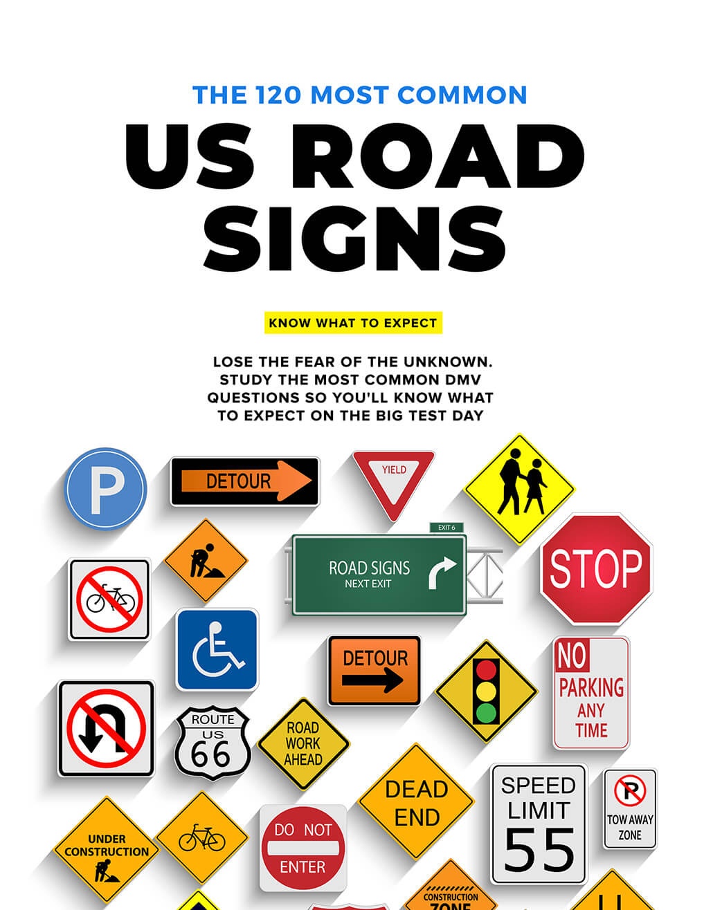 Written Test For Driving: Indiana Bmv Road Signs Permit Practice Free