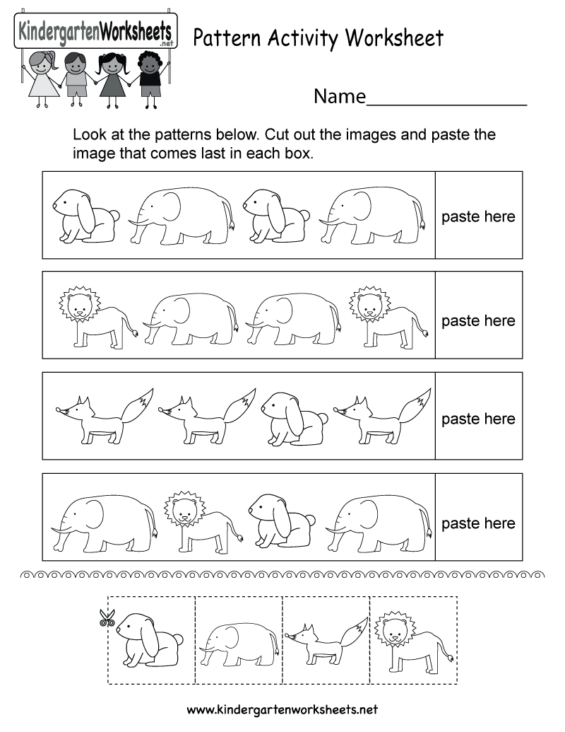 Free Printable Kindergarten Worksheets Cut And Paste Free Printable 