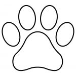 Paw Print Template Shape Lots Of Different Sizes | Teacher Resources   Free Printable Shapes Templates