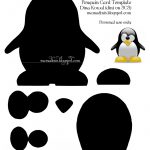 Penguin Card Template.pdf | Cutting Files | Card Templates, Penguins   Free Printable Penguin Template