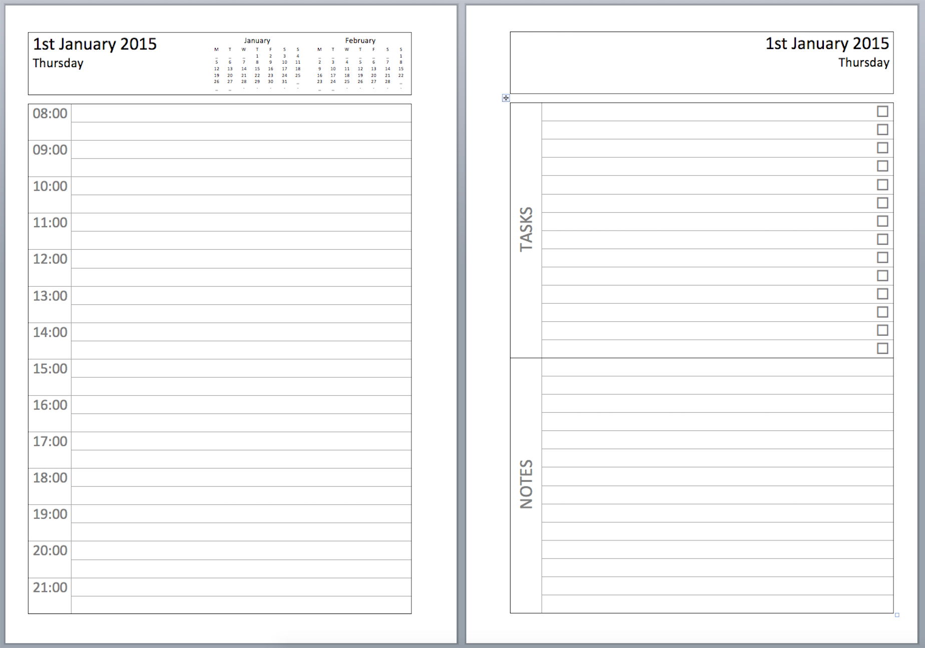 Philofaxy: Diary Inserts - Free Printable Diary Pages