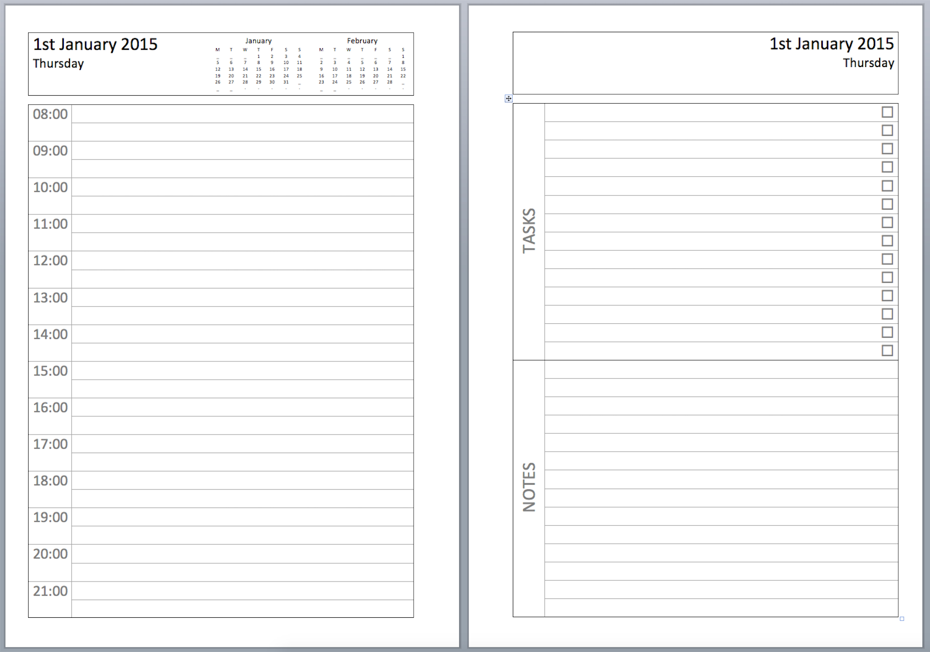 Philofaxy Diary Inserts  Free Printable Diary Pages  Free Printable