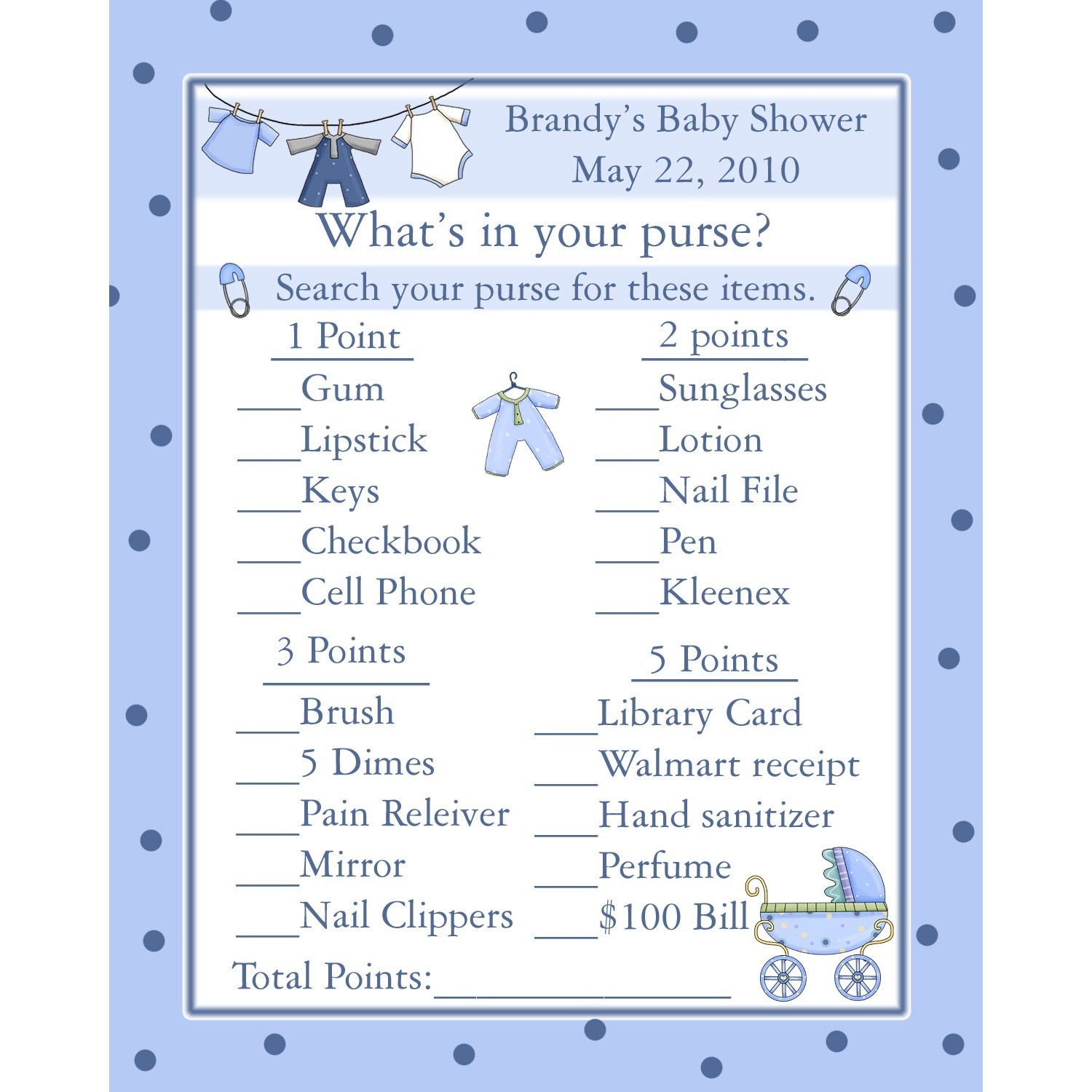 Photo : 24 Personalized Baby Shower Image - Free Printable Baby Shower Games In Spanish