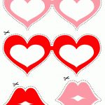 Photo Booth Props: Heart Shaped Glasses (Free Printable)   Free Printable Photo Booth Props Template