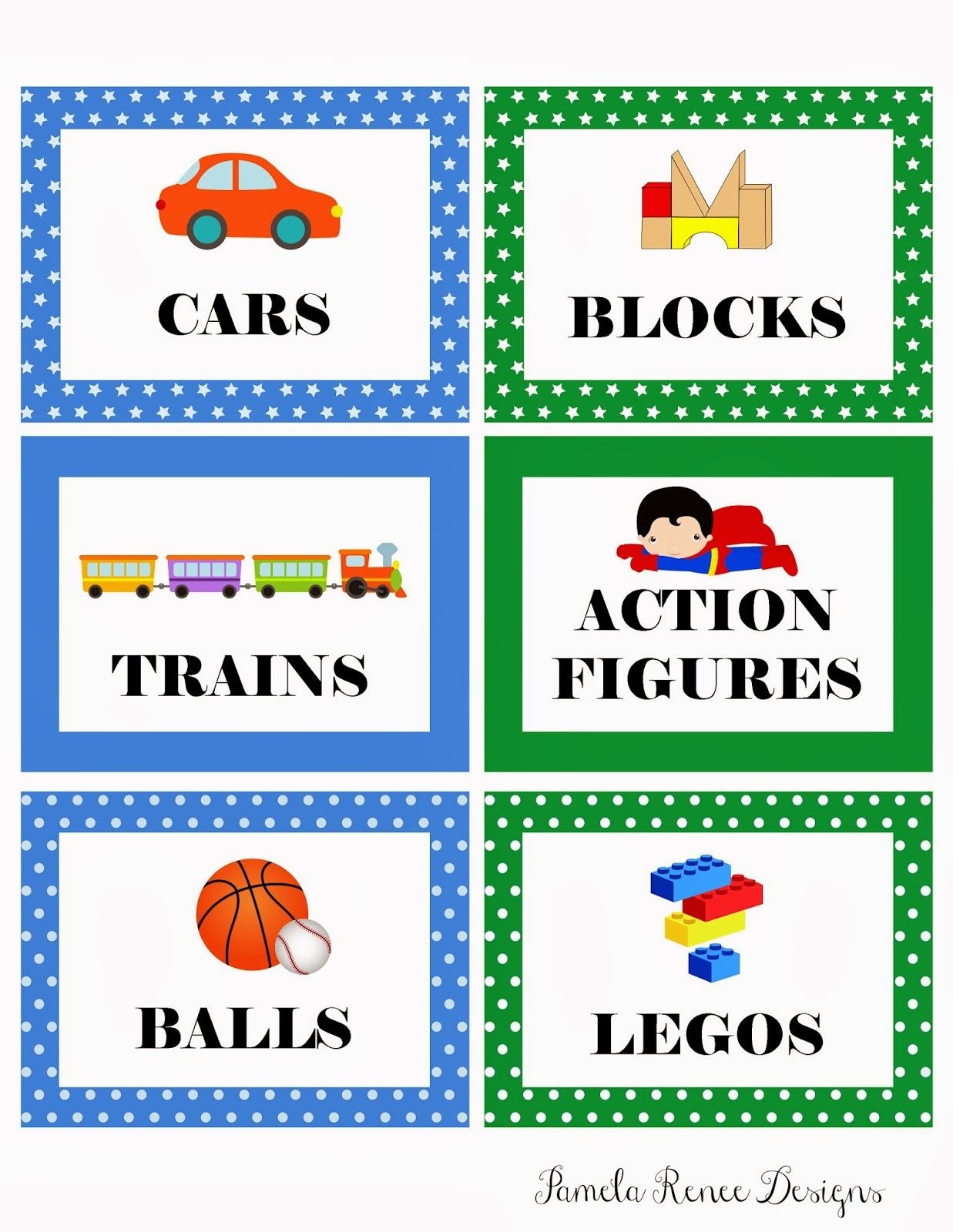 Picture Labels For Toys | Free Printable: Boy&amp;#039;s Toy Bin Labels - Free Printable Classroom Labels With Pictures