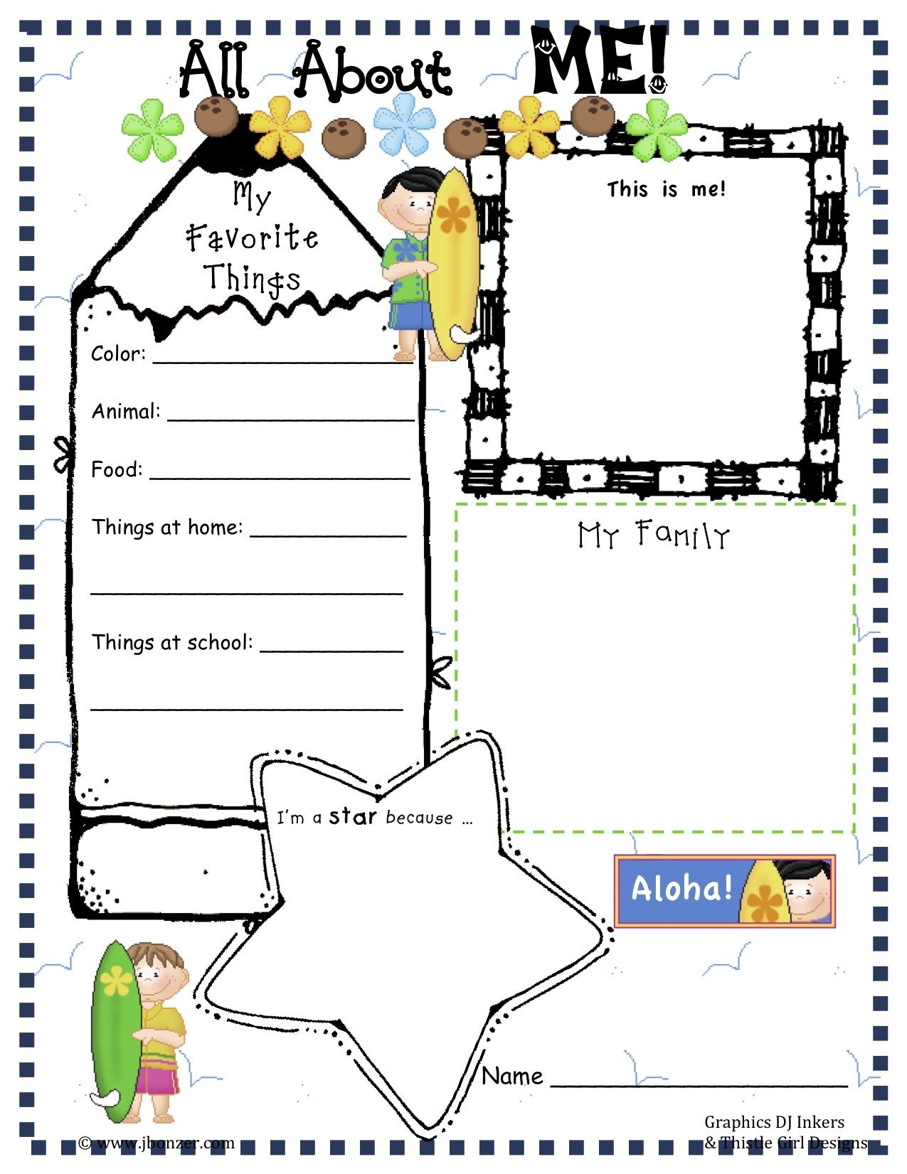 Pinangela Sanguino On Education | All About Me Worksheet, All - Free Printable All About Me Poster