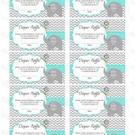 Pincindy Wallace On Diy | Baby Shower Printables, Baby Shower   Free Printable Diaper Raffle Tickets Elephant