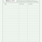Pinconstant Contact On Grow Your Email List | Email List, Free   Free Printable Sign In Sheet