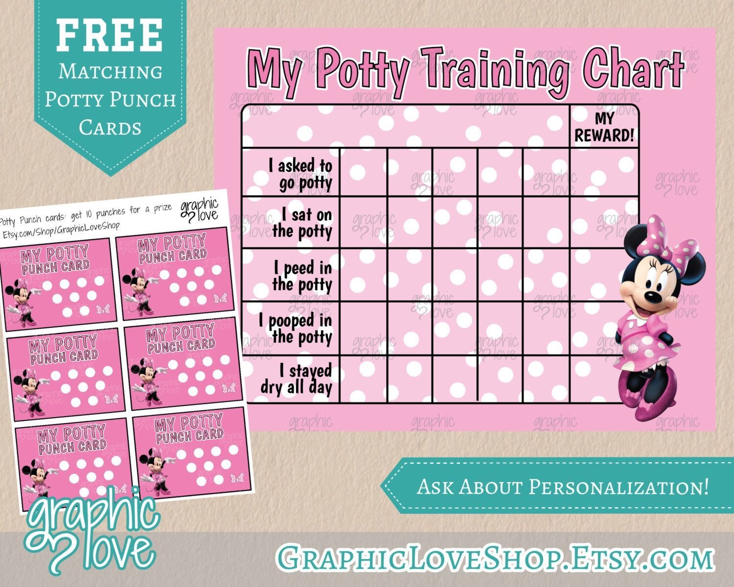 Pindiane Dyess On Potty Training | Potty Training Girls, Potty - Free Printable Minnie Mouse Potty Training Chart