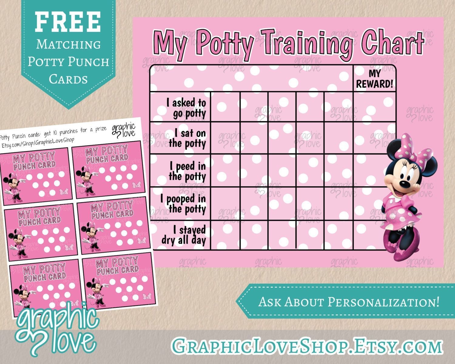 Free Printable Minnie Mouse Potty Training Chart Free Printable