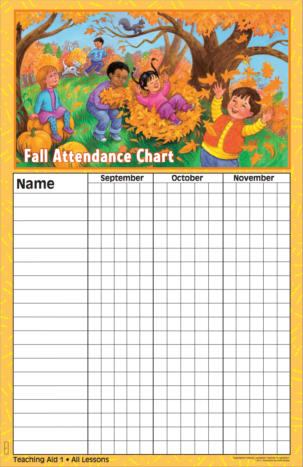 Sunday School Attendance Chart Free Printable Free Printable