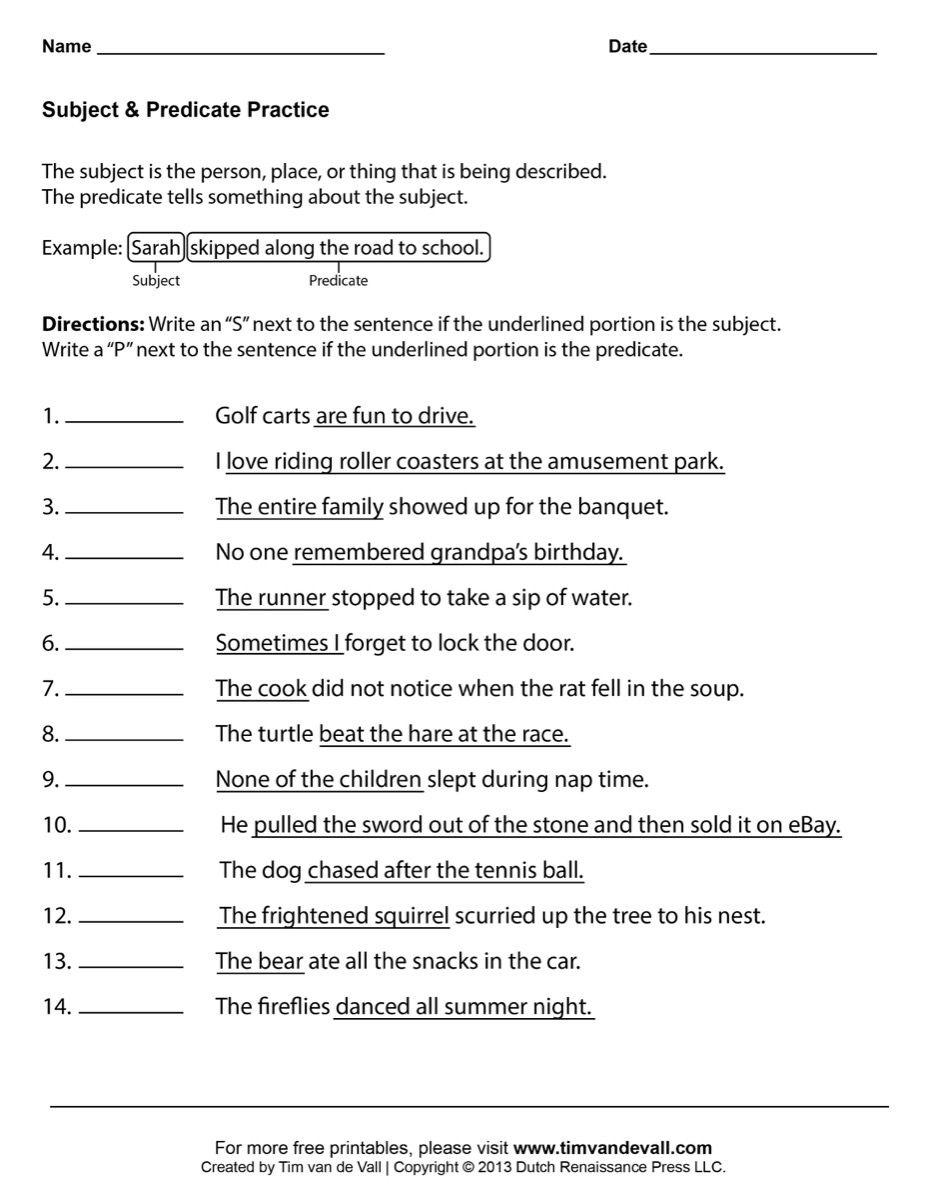 Free Printable Worksheets For 1St Grade Language Arts Free Printable