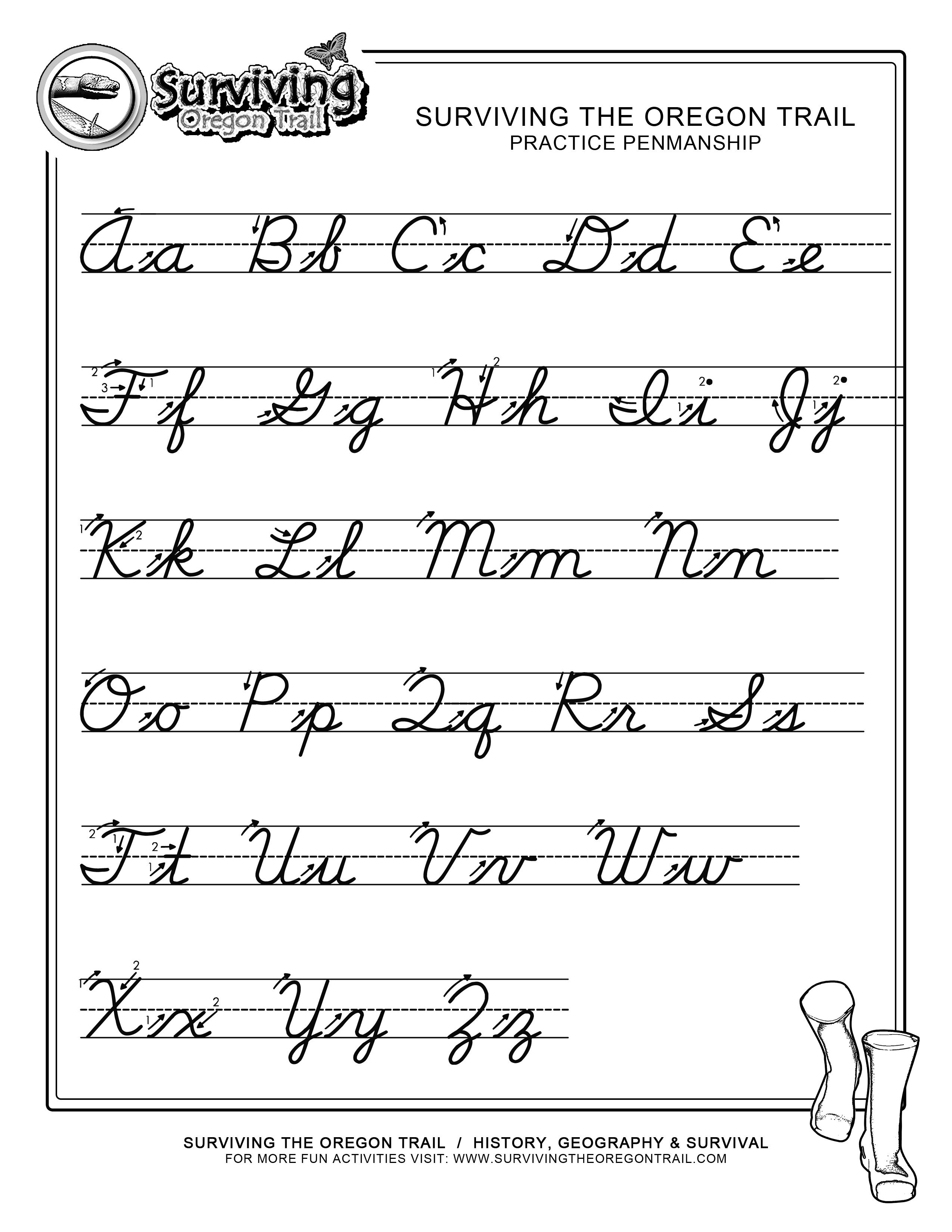 Pinjessica From Honeysuckle &amp;amp; Vine On Homeschool | Cursive - Cursive Letters Worksheet Printable Free