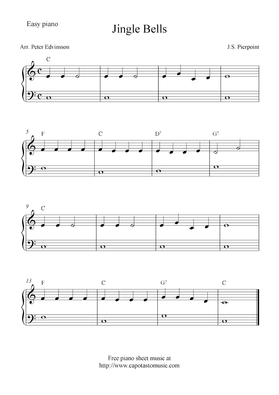 Pinmindy On Music - Christmas | Christmas Piano Sheet Music - Christmas Piano Sheet Music Easy Free Printable