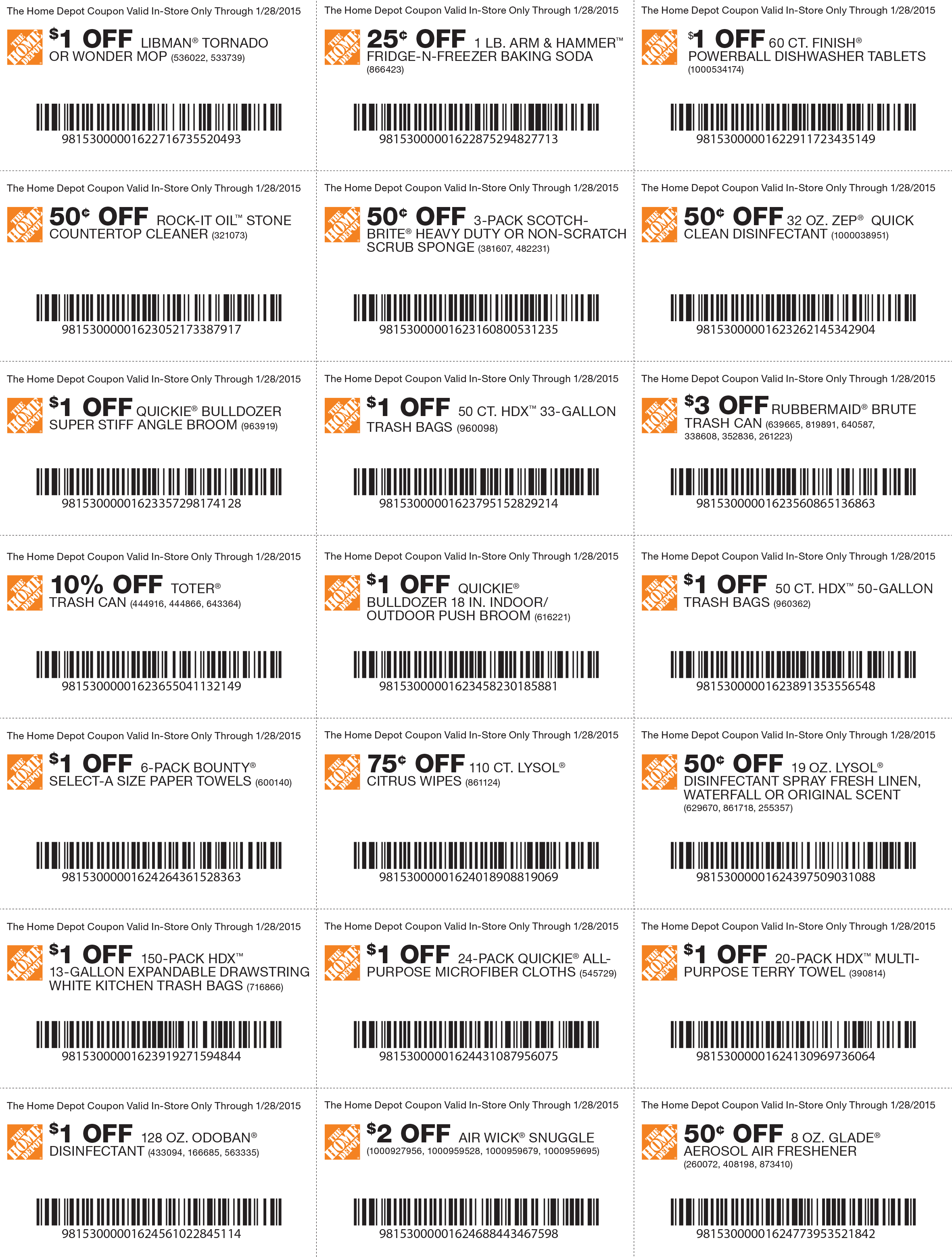 Free Printable Home Depot Coupons Free Printable