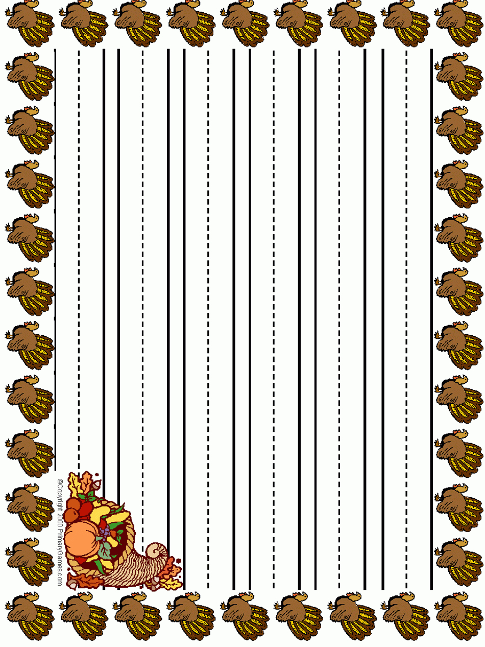 Thanksgiving Printouts From The Teacher's Guide Free Printable