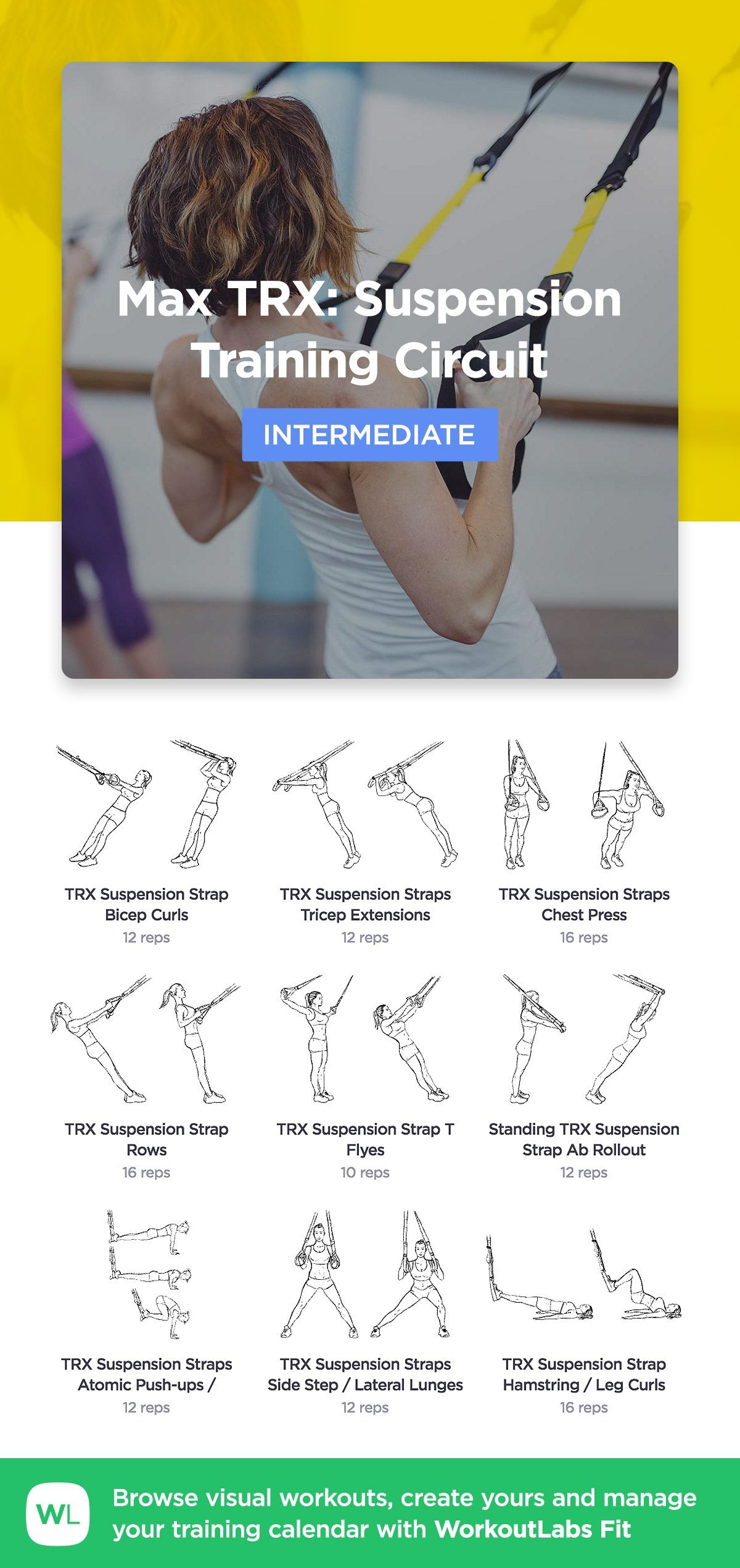 Printable Trx Exercises Chart