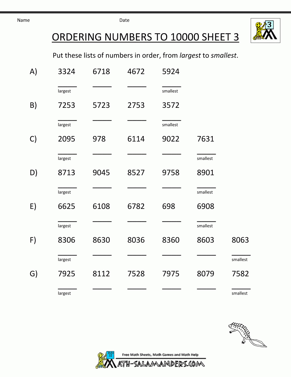 Place-Value-Activities-Ordering-Numbers-1-10000-3.gif 1,000×1,294 - Free Printable Itbs Practice Worksheets