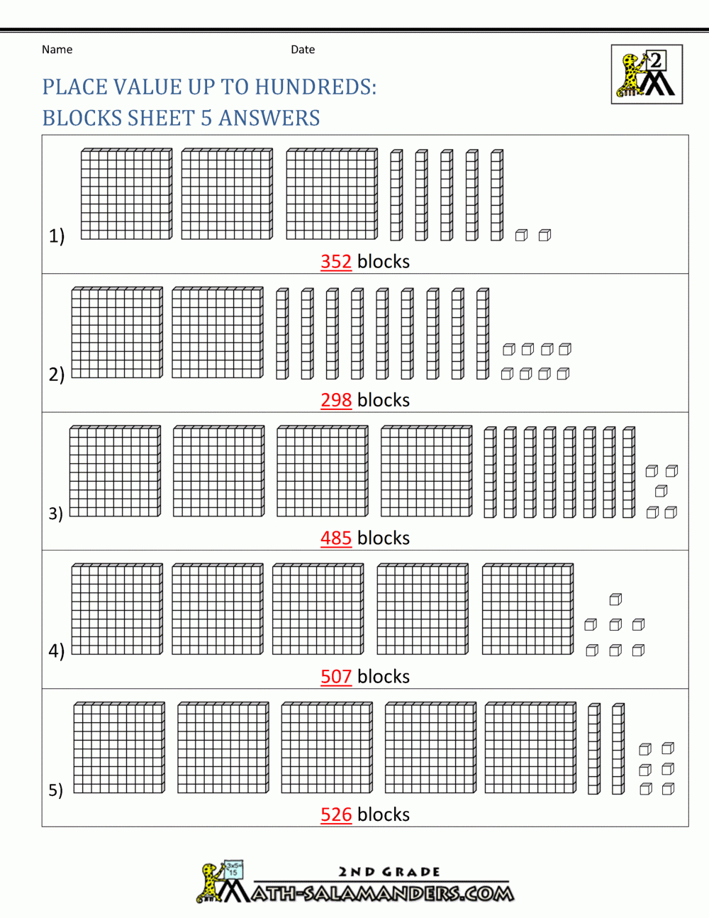 Printable Place Value Blocks Printable Word Searches