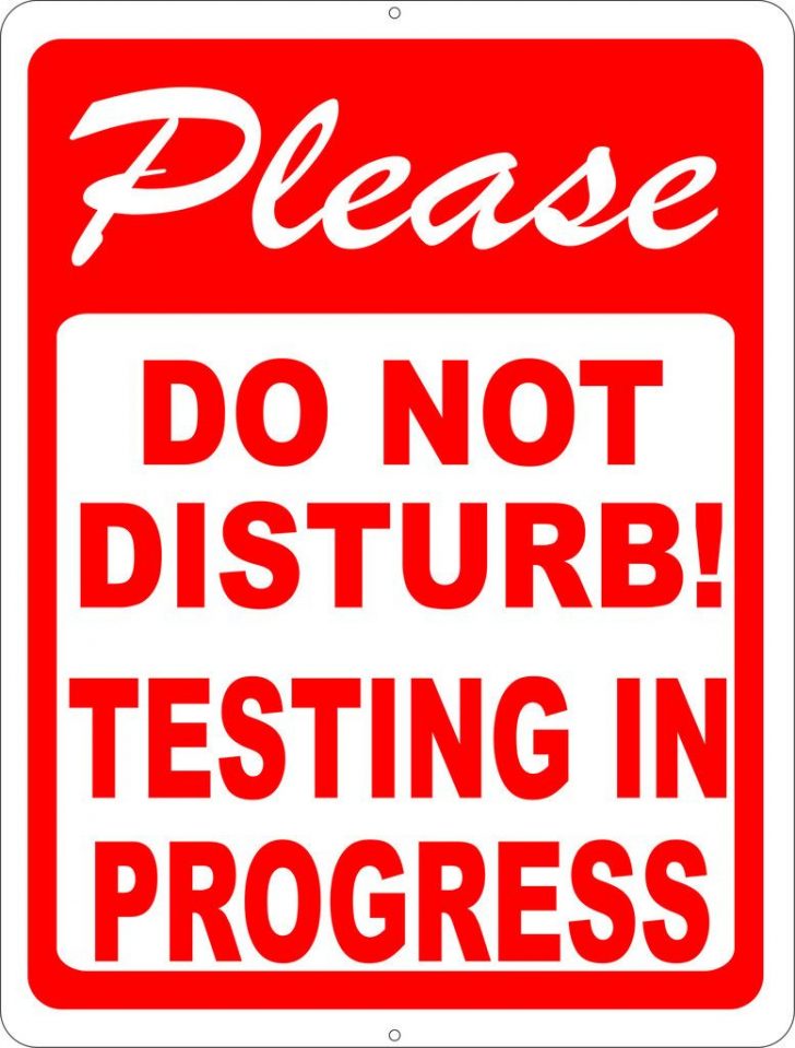 Free Printable Testing Signs