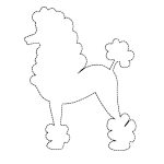 Poodle Applique Pattern Design Patterns | Travel | Poodle Skirt   Free Printable Poodle Template