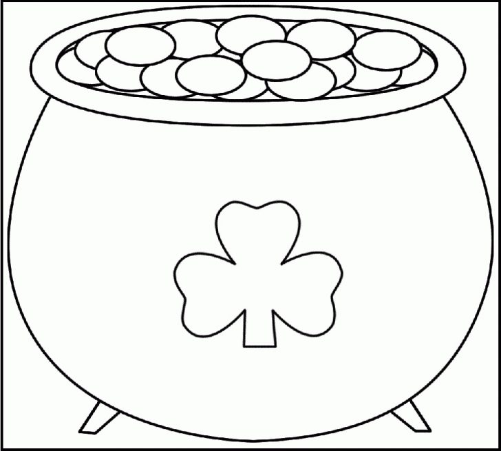 Free Printable Pot Of Gold Coloring Pages