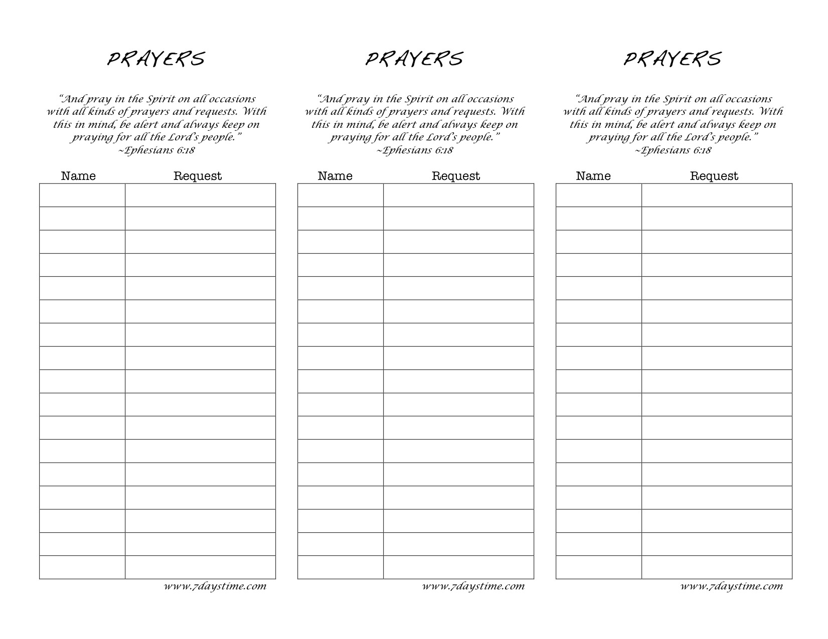 Prayer Card Template Elegant Printable Prayer Request Form Template - Free Printable Prayer List
