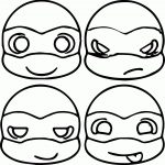 Preschool Teenage Mutant Ninja Turtles Coloring Pages Printable   Teenage Mutant Ninja Turtles Free Printable Mask