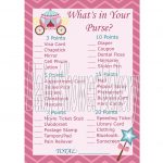 Princess Baby Shower Game Princess Theme Baby Shower | Etsy   Free Printable Baby Shower Game What's In Your Purse