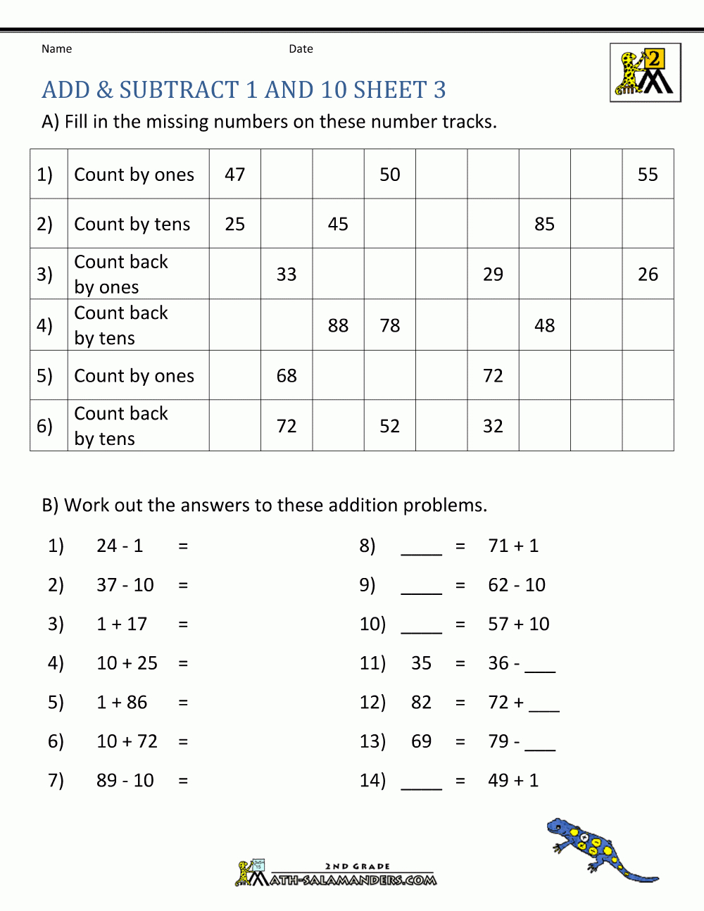 Printable Addition And Subtraction Worksheets - Free Printable Addition And Subtraction Worksheets