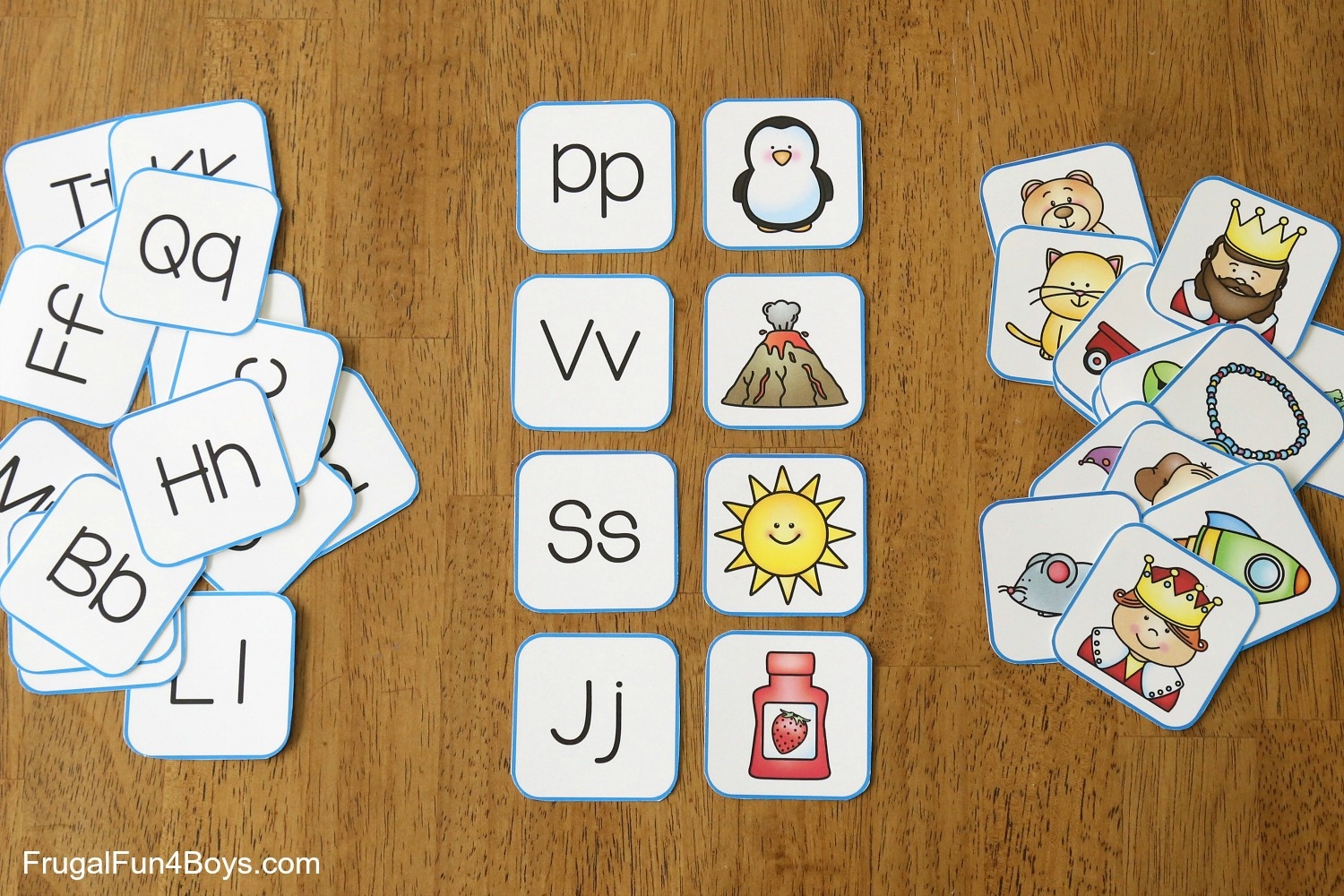 Printable Alphabet Memory Game Cards - Frugal Fun For Boys And Girls - Free Printable Alphabet Games