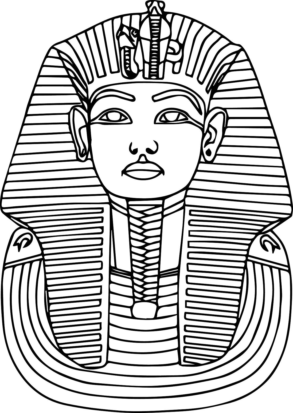 Printable Ancient Egypt Pharaoh Coloring Pages | Education | Egypt ...