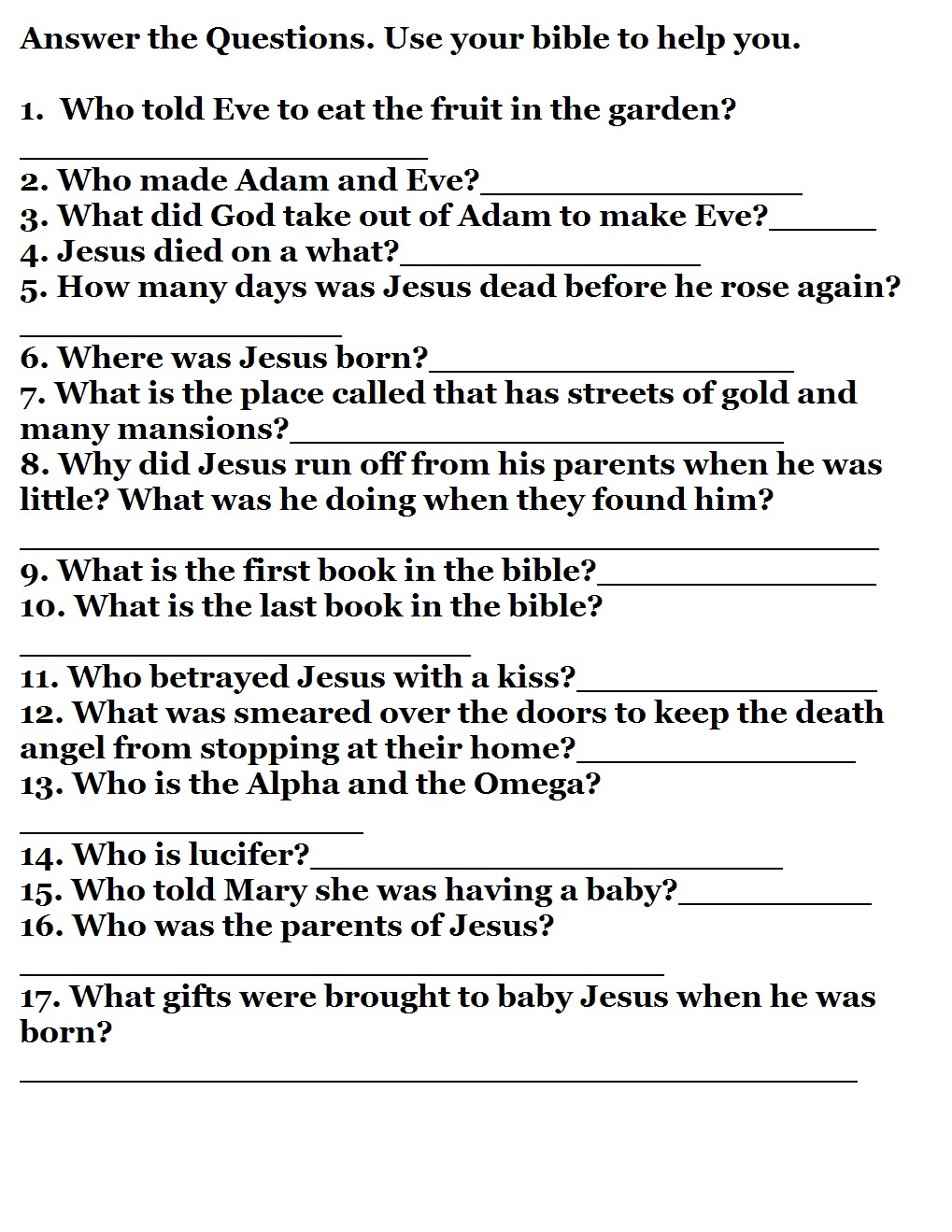 Hard Easter Quiz On Resurrection Of Jesus - Free Bible Questions And Answers Printable | Free ...
