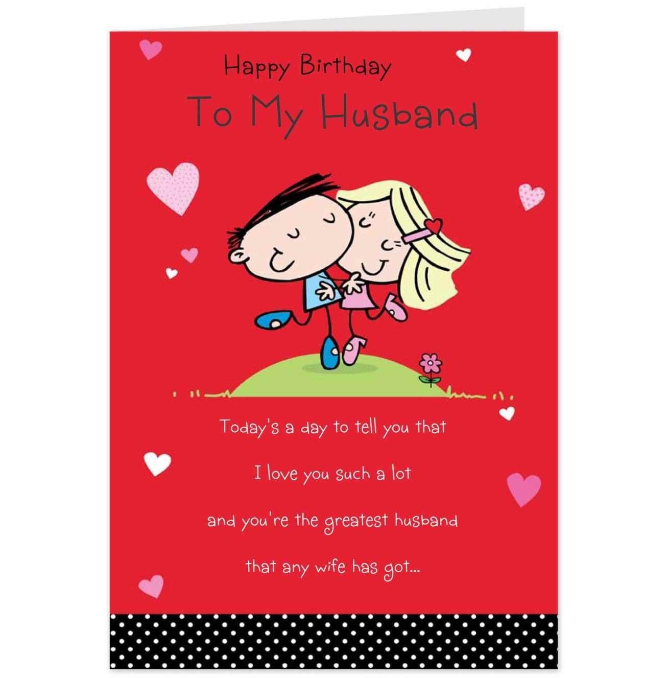 Husband Birthday Card Free Printable Printable Blank World
