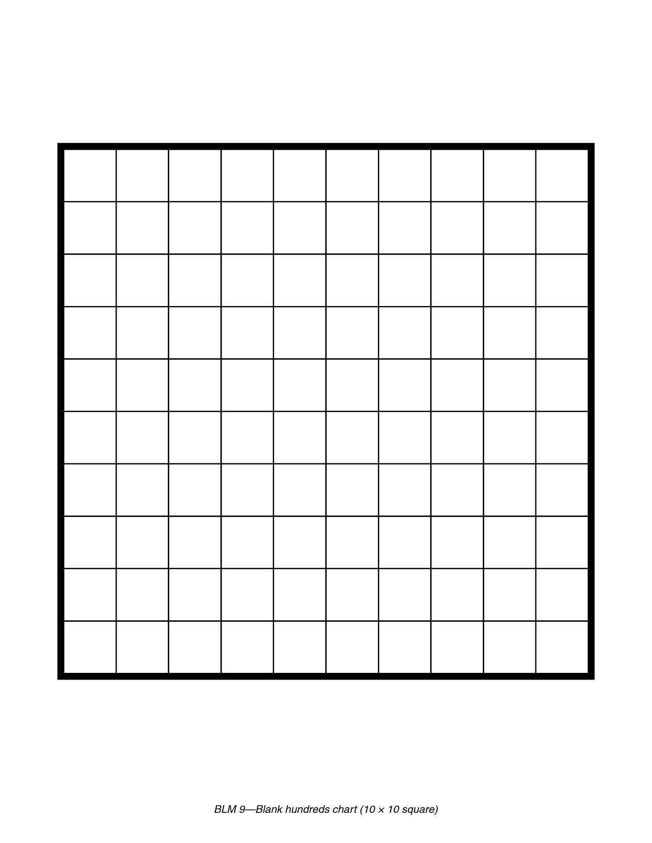 Free Printable 100 Grid Sheet