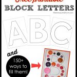 Printable Block Letters And Over 150 Ways To Fill Them!   The   Free Printable Large Uppercase Alphabet Letters