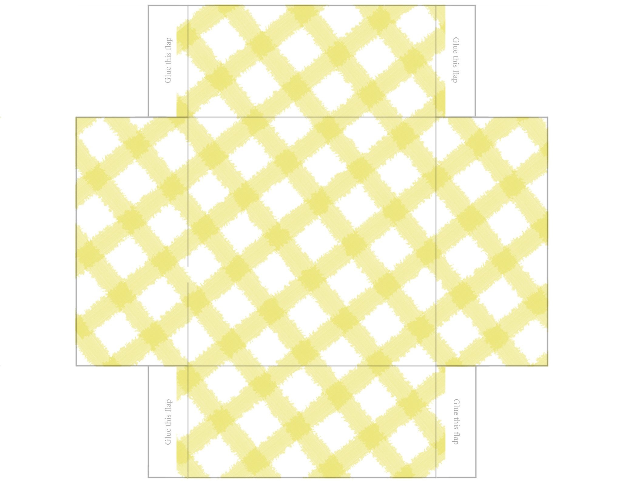 Printable Box Templates Free | Free Printable Templates: Gingham - Free Printable Gift Boxes