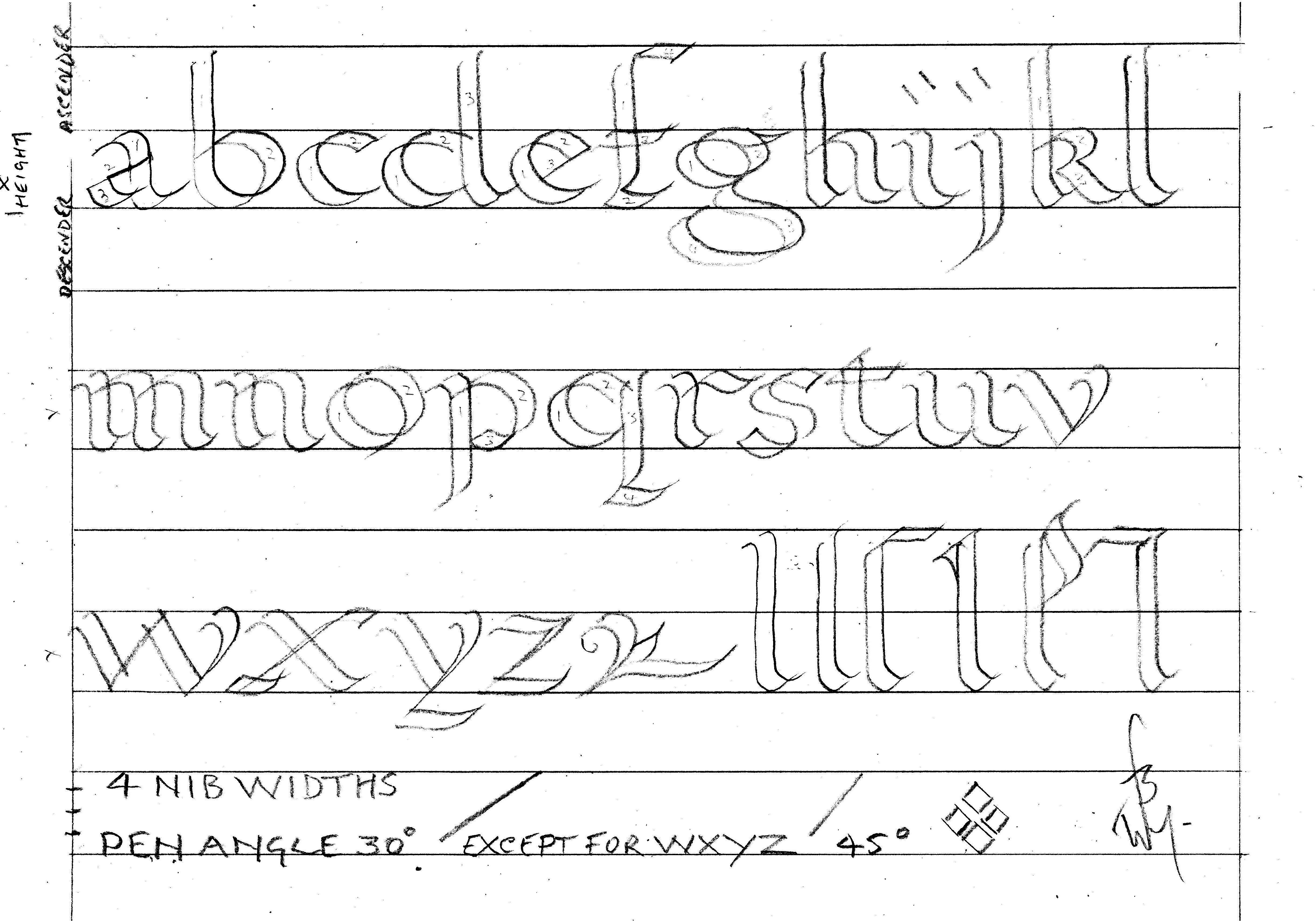 Printable Calligraphy Practice Worksheets | Bill&amp;#039;s Space - Free Printable Calligraphy Worksheets