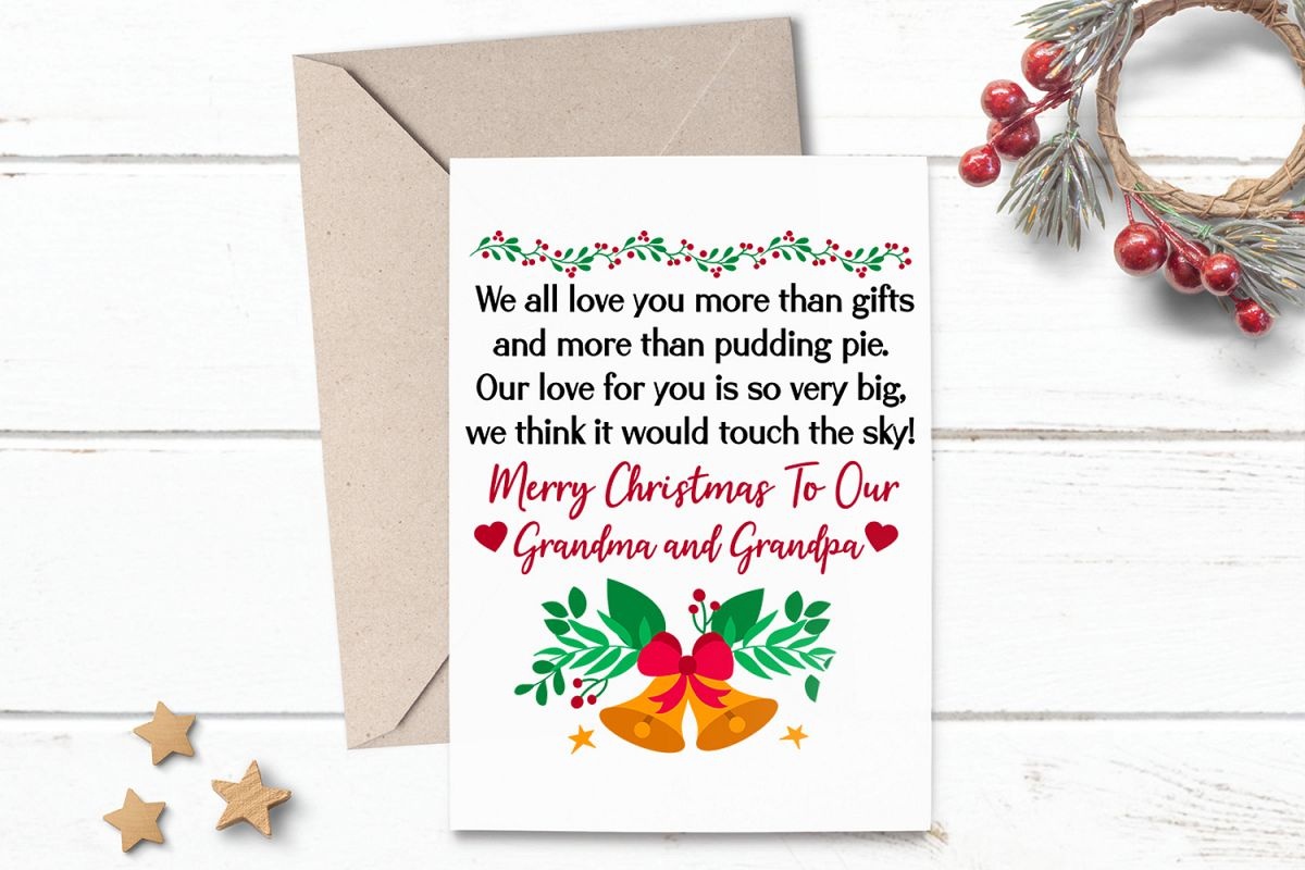 Christmas Cards For Grandparents Free Printable Free Printable
