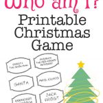 Printable Christmas Game: Who Am I? | Bloggers' Best Diy Ideas   Free Games For Christmas That Is Printable