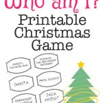 Printable Christmas Game: Who Am I? | Christmas Activities 2   Free Printable Christmas Games For Adults