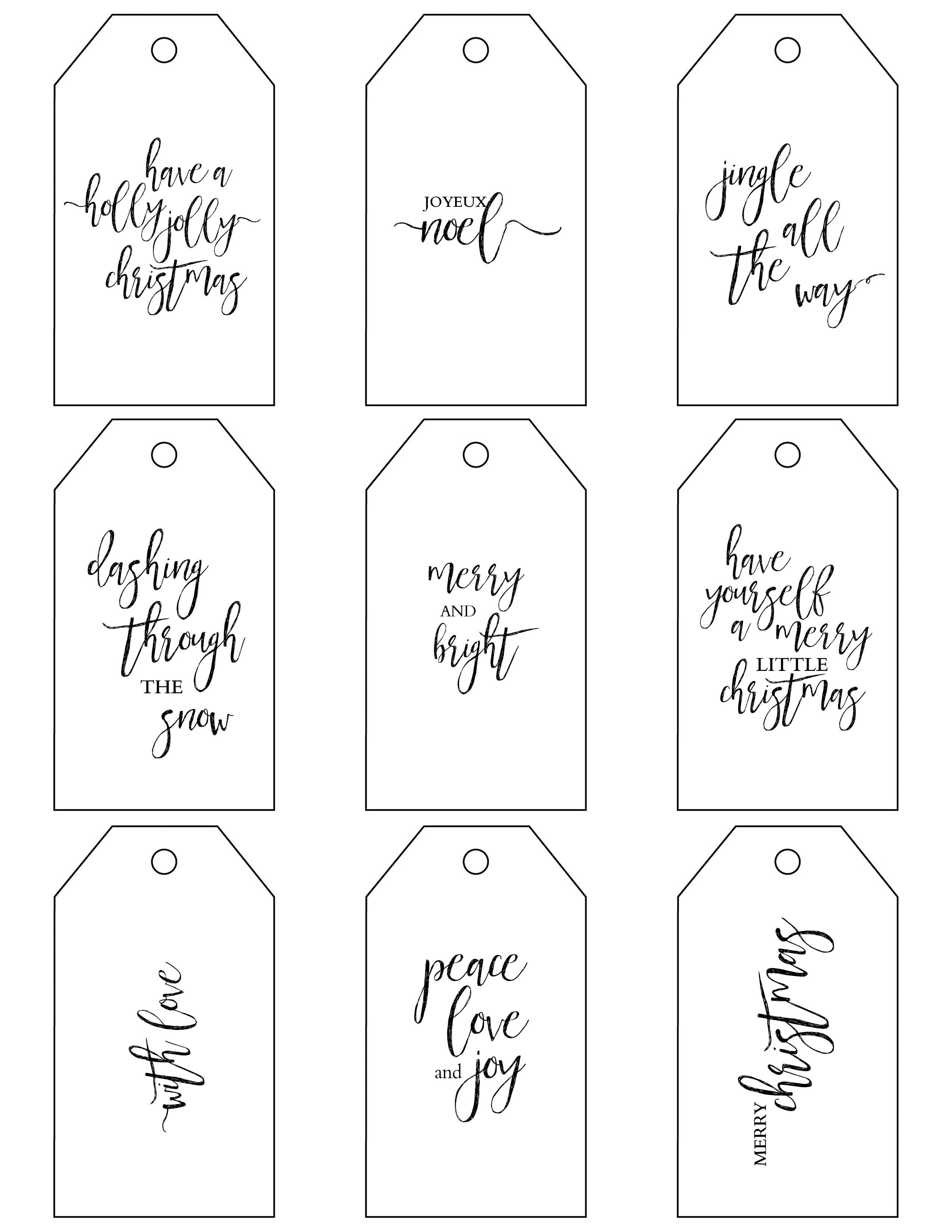 Printable Christmas Gift Tags Make Holiday Wrapping Simple - Free Printable Christmas Tags