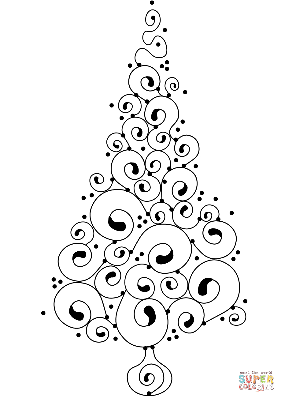 Printable Christmas Tree Coloring Pages, Sheets Free For Adults - Free Printable Christmas Tree Images