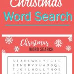 Printable Christmas Word Search | Bloggers' Fun Family Projects   Free Printable Christmas Word Games