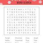 Printable Christmas Word Search | Christmas | Christmas Word Search   Free Printable Christmas Word Games